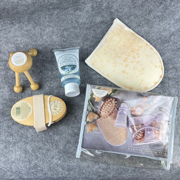 Vintage Sarah Michaels Rosemary Body‎ Wash Sponge Massage Ensemble Gift Set - Picture 4 of 6